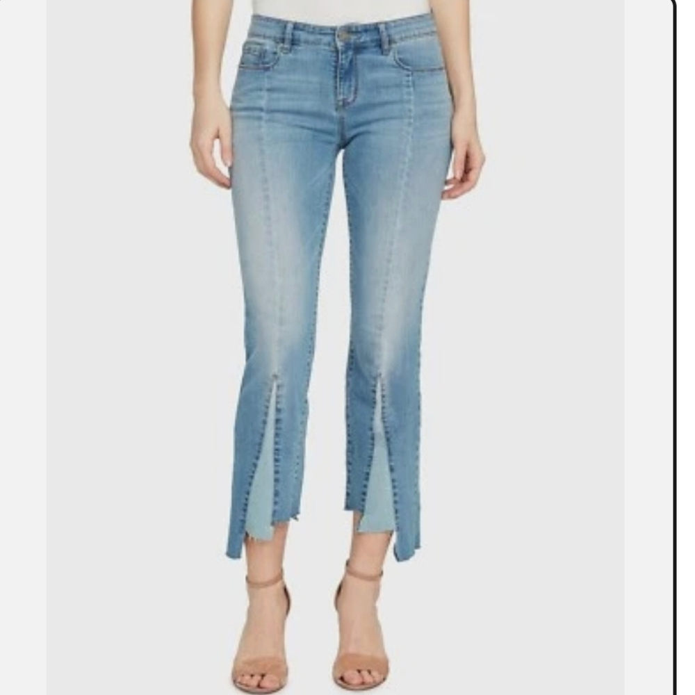 William Rast Light Blue Ankle Jeans with Slits